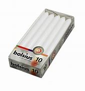 BOLSIUS DINERKAARS 230/20 10 STUKS WIT (103607232202)